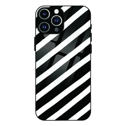 Monochrome Flame Art - Glass Case For Apple iPhone 12 Pro Max
