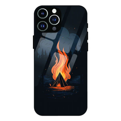 Midnight Campfire Adventure - Glass Case For Apple iPhone 12 Pro Max