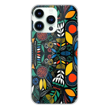 Folk Floral Night Garden - Printed Silicone Case For Apple iPhone 12 Pro Max