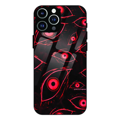 Crimson Eyes Chaos - Glass Case For Apple iPhone 12 Pro Max