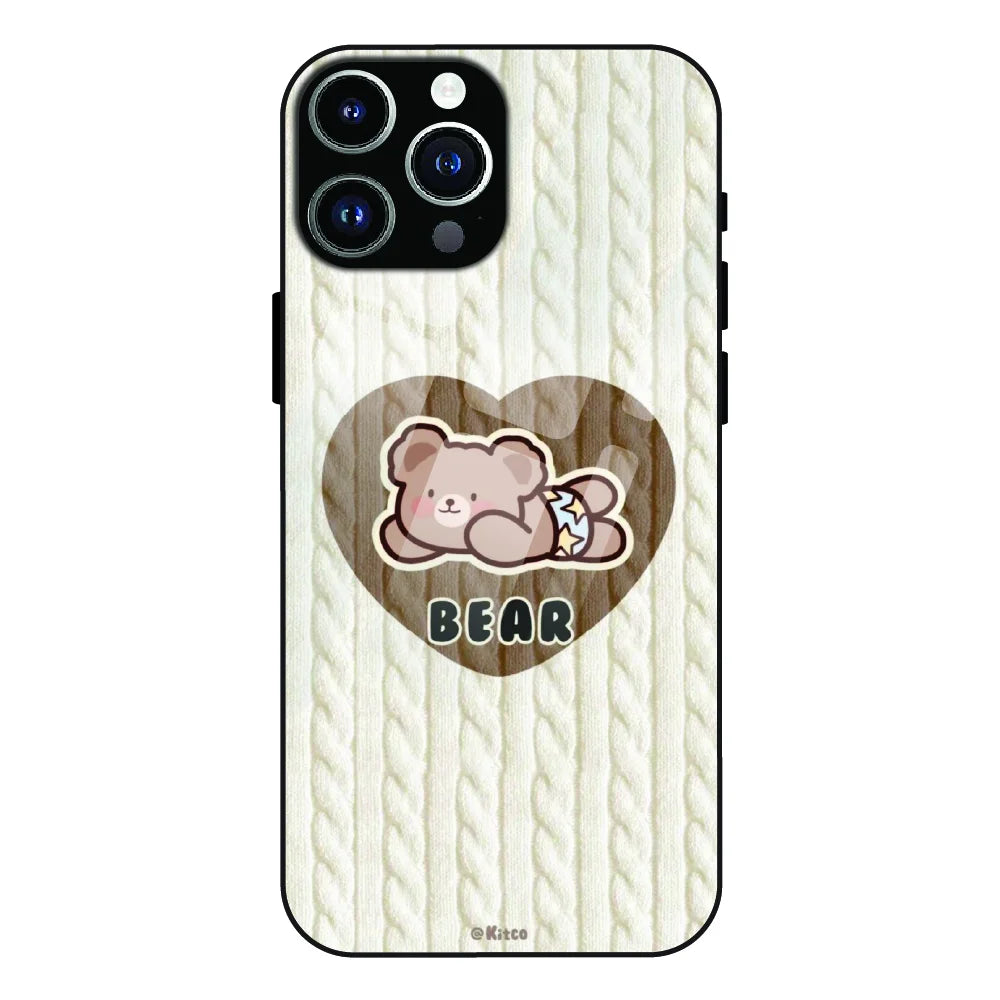 Bear Heart - Glass Case For Apple iPhone 12 Pro Max