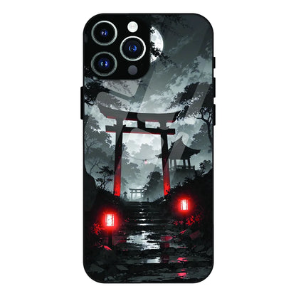 Midnight Torii Forest - Glass Case For Apple iPhone 12 Pro Max