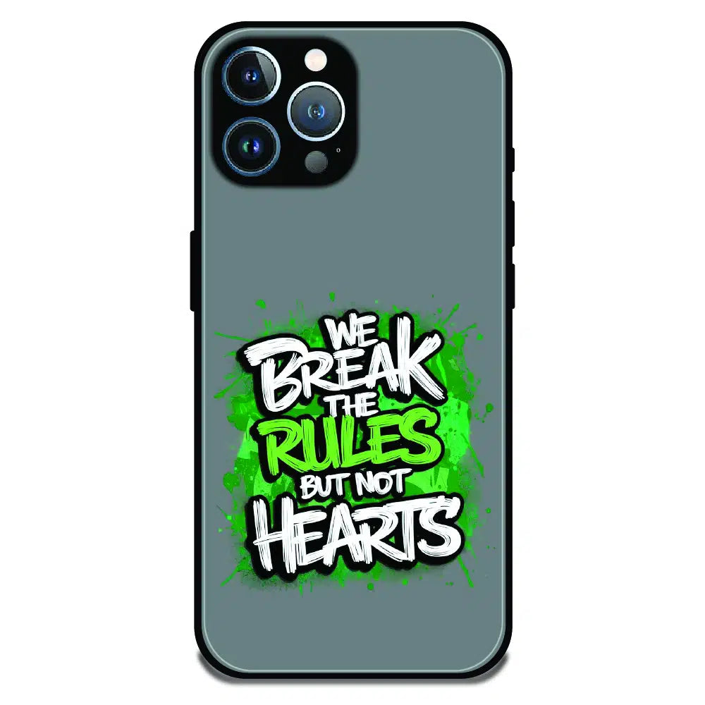 Break the Rules Quote - Glossy Metal Silicone Case For Apple iPhone 12 Pro Max