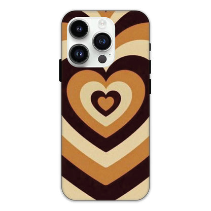 Brown Hearts Hard Case Apple IPhone 12 Pro Max Models