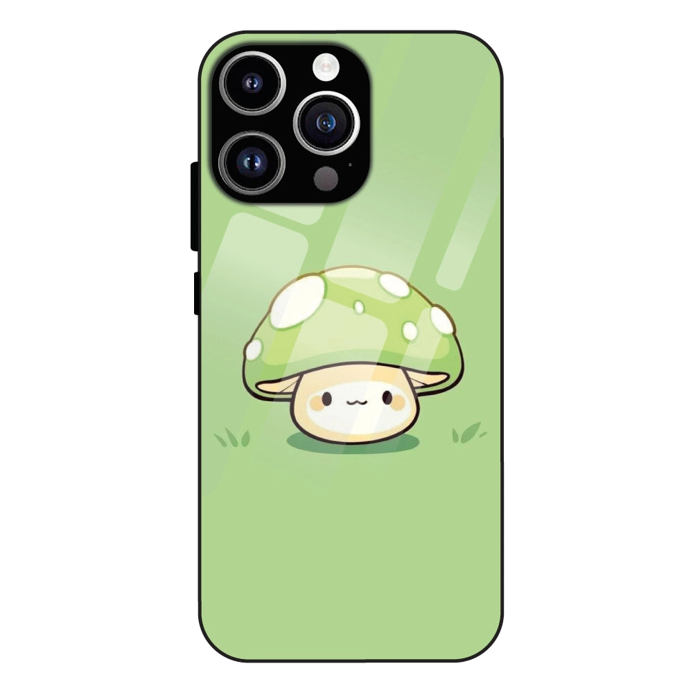 Cute Mushroom Character - Glass Case For Apple iPhone 12 Pro Max