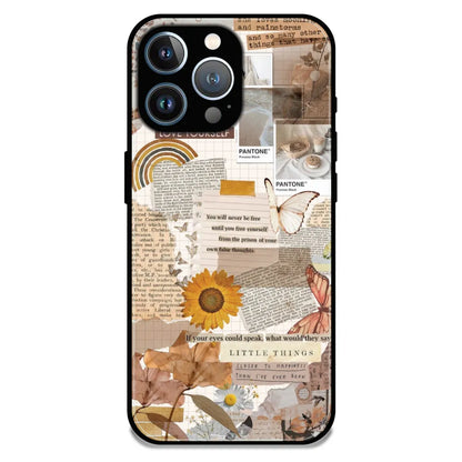 Aesthetic Butterfly & Sunflower - Glossy Metal Silicone Case For Apple iPhone 12 Pro Max