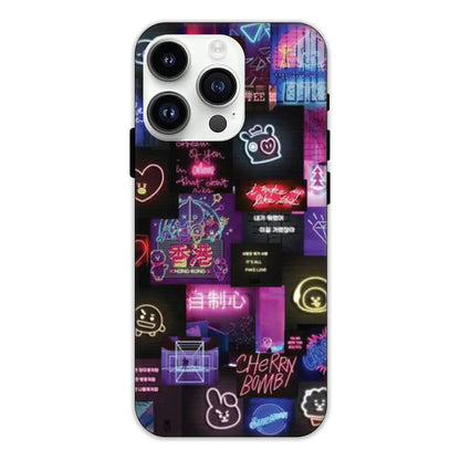 Neon Collage Hard Case Apple iPhone 12 Pro Max Models