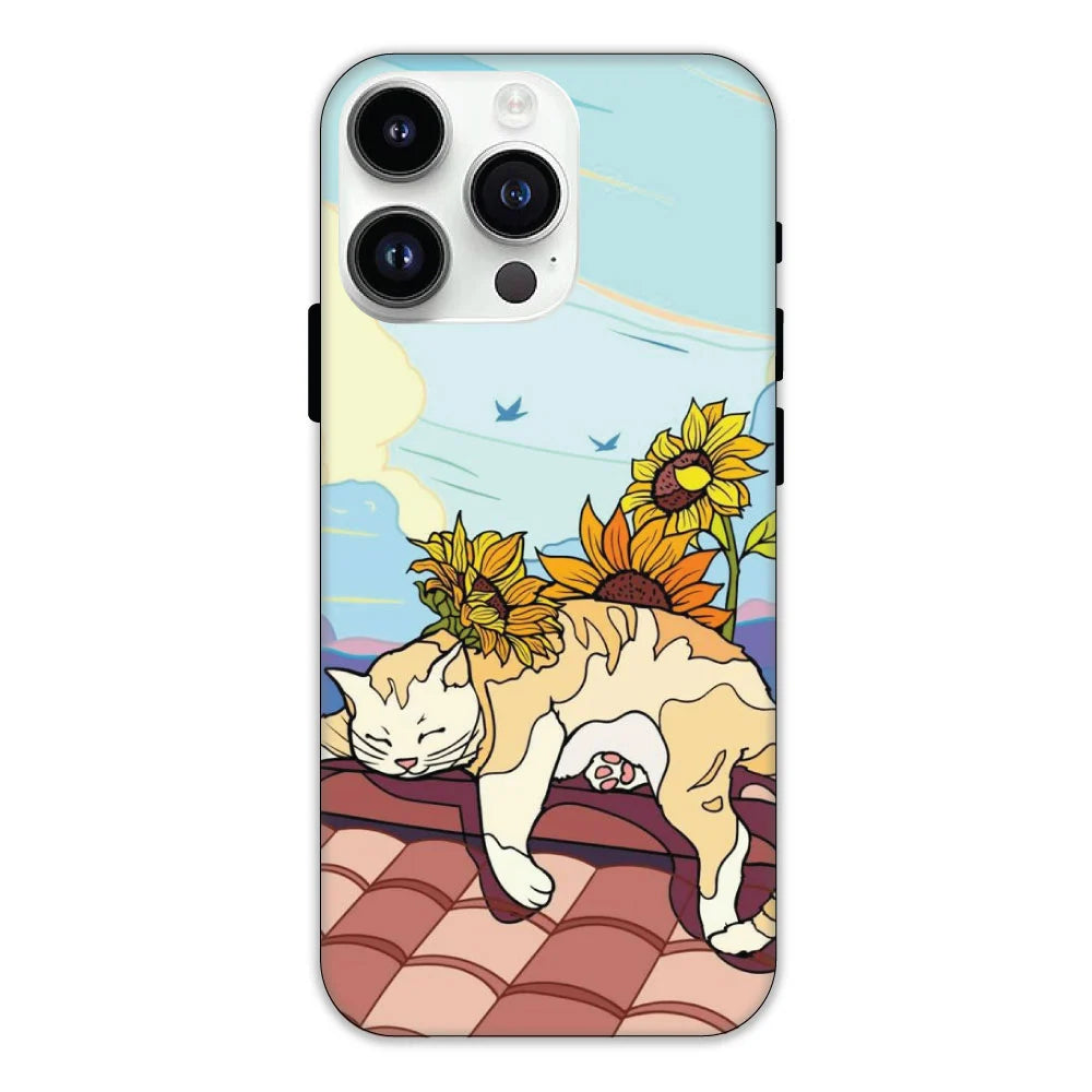 Sleepy Cat Hard Case Apple iPhone 12 Pro Max Models