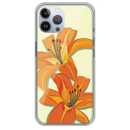 Amber Lily Bloom - Printed Silicone Case for Apple iPhone 12 Pro Max