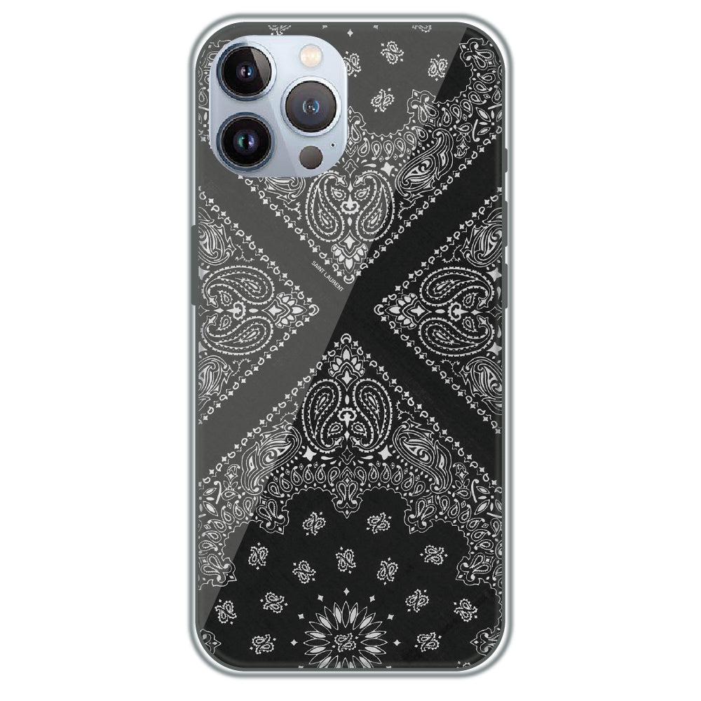 Black Bandana - Printed Silicone Case for Apple iPhone 12 Pro Max