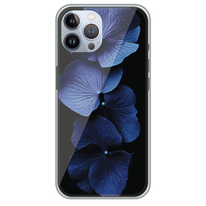 Blue Hydrangea - Printed Silicone Case for Apple iPhone 12 Pro Max