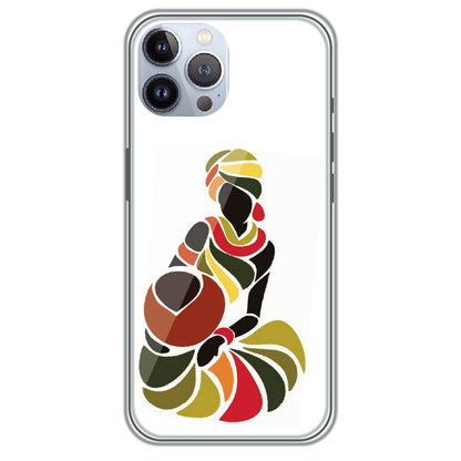 Colorful Silhouette - Printed Silicone Case for Apple iPhone 12 Pro Max