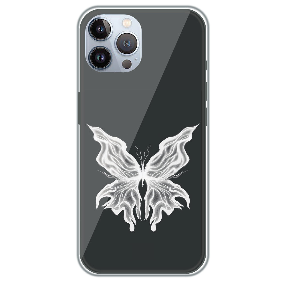 Ghost Butterfly - Printed Silicone Case for Apple iPhone 12 Pro Max