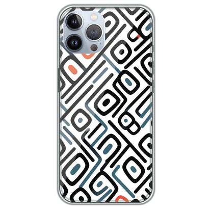 Monochrome Maze - Printed Silicone Case for Apple iPhone 12 Pro Max