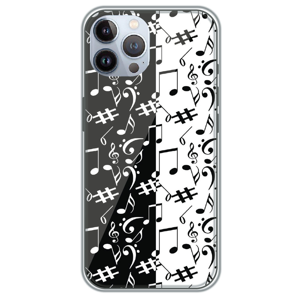 Music Notes - Printed Silicone Case for Apple iPhone 12 Pro Max