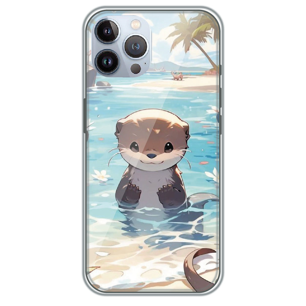 Ocean Otter Buddy - Printed Silicone Case for Apple iPhone 12 Pro Max