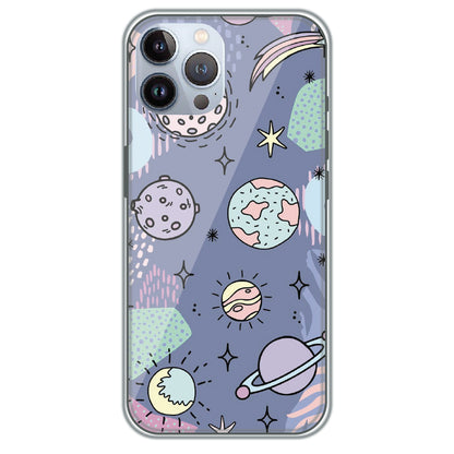 Pastel Planet Vector - Printed Silicone Case for Apple iPhone 12 Pro Max