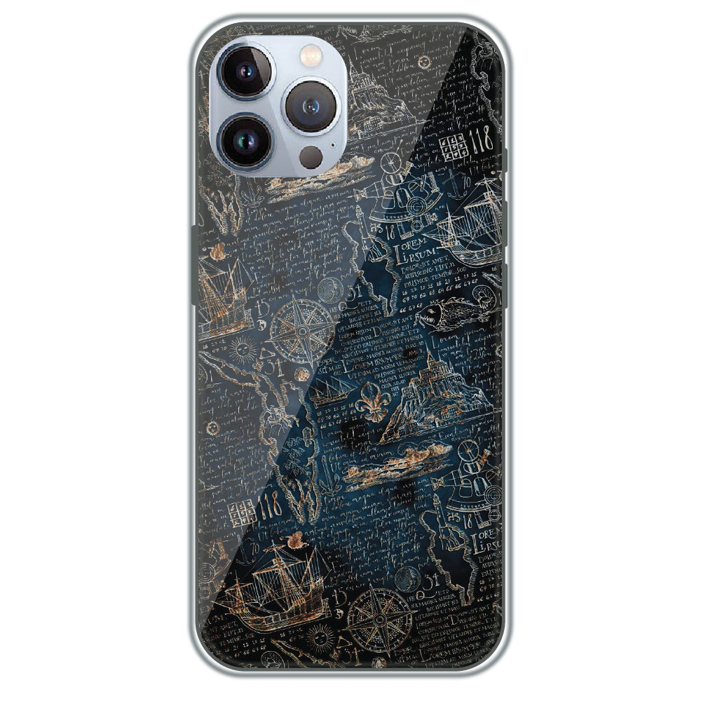 Pirate's Treasure Map - Printed Silicone Case for Apple iPhone 12 Pro Max