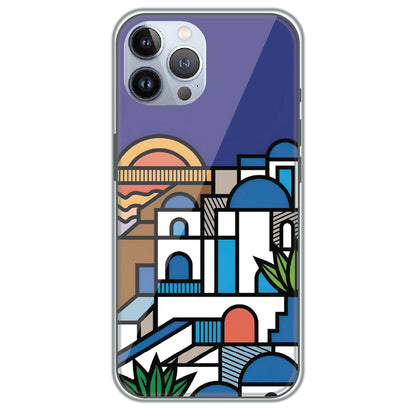 Santorini Streets - Printed Silicone Case for Apple iPhone 12 Pro Max