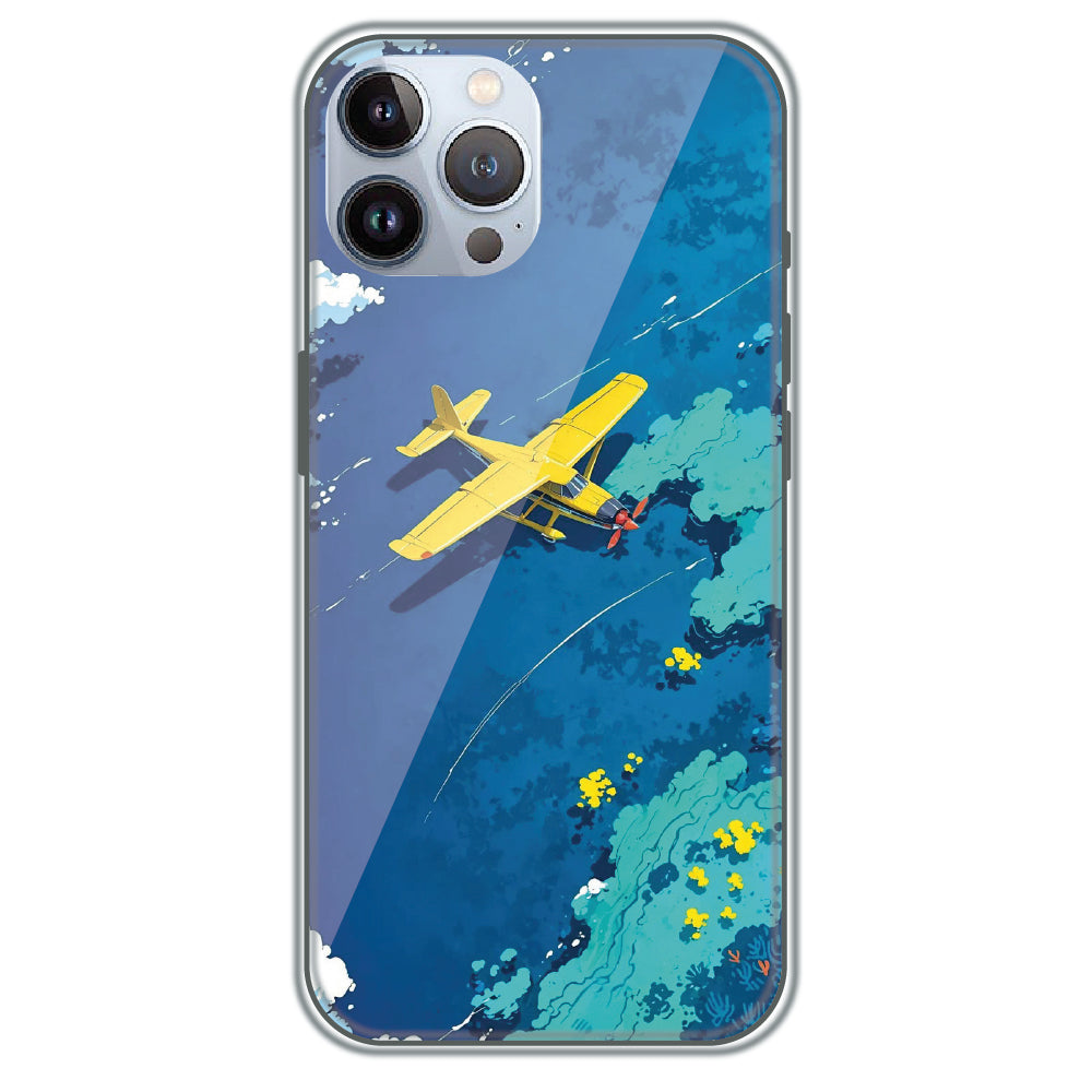 Seaplane Over Reef - Printed Silicone Case for Apple iPhone 12 Pro Max