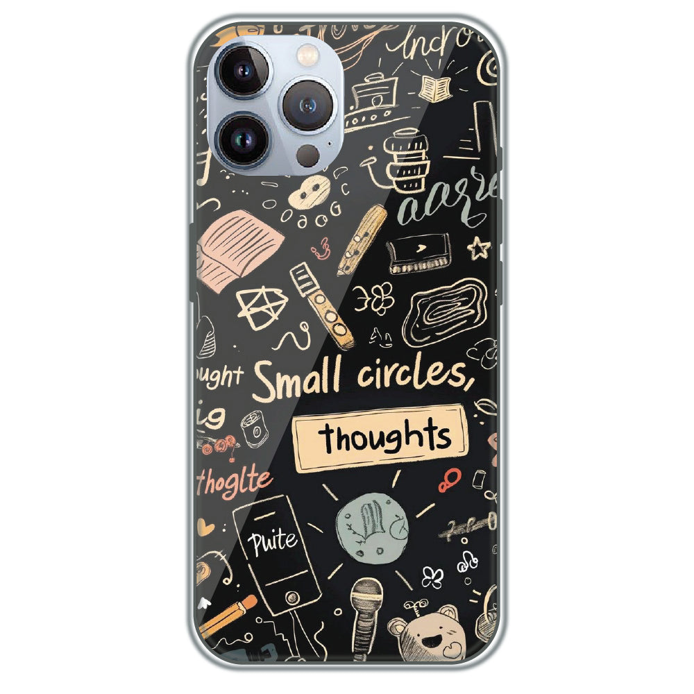 Small Circles, Big Thoughts - Printed Silicone Case for Apple iPhone 12 Pro Max