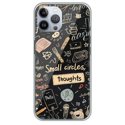 Small Circles, Big Thoughts - Printed Silicone Case for Apple iPhone 12 Pro Max