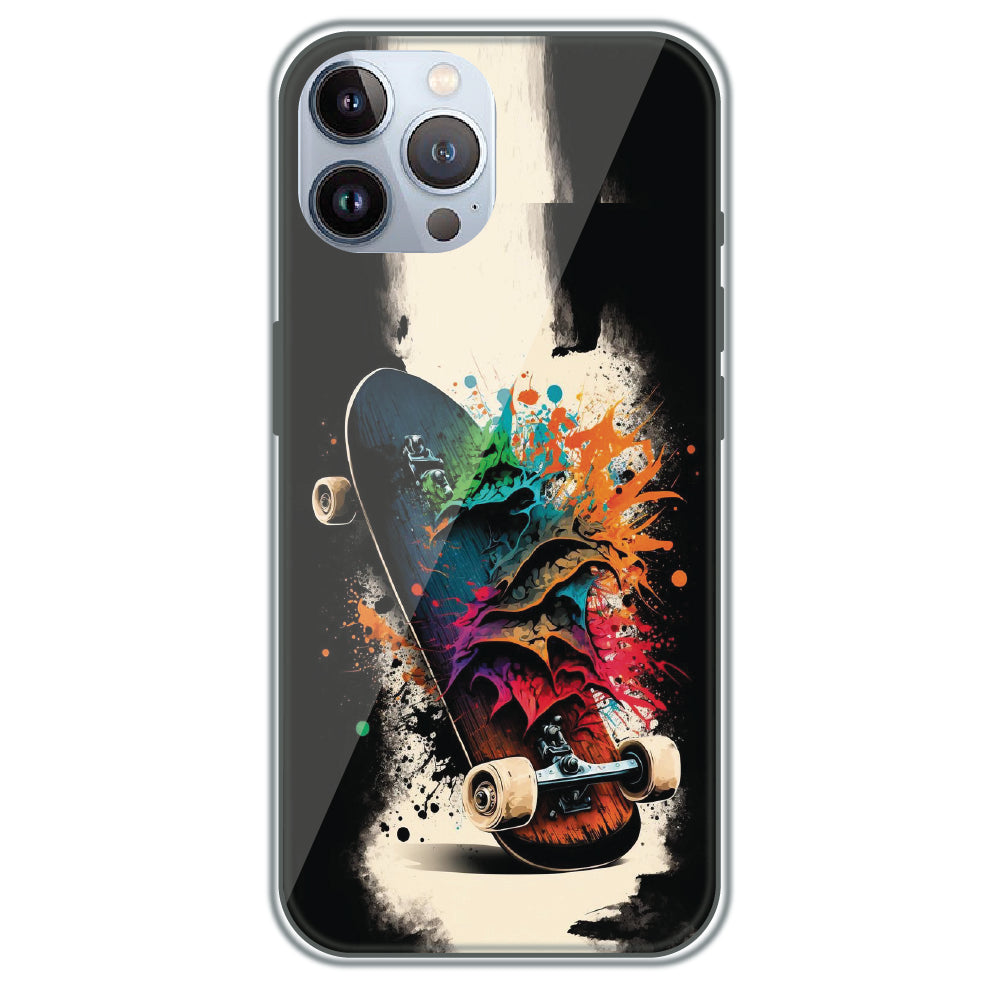 Splash Skate - Printed Silicone Case for Apple iPhone 12 Pro Max