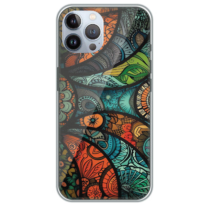 Stained Glass Paisley - Printed Silicone Case for Apple iPhone 12 Pro Max