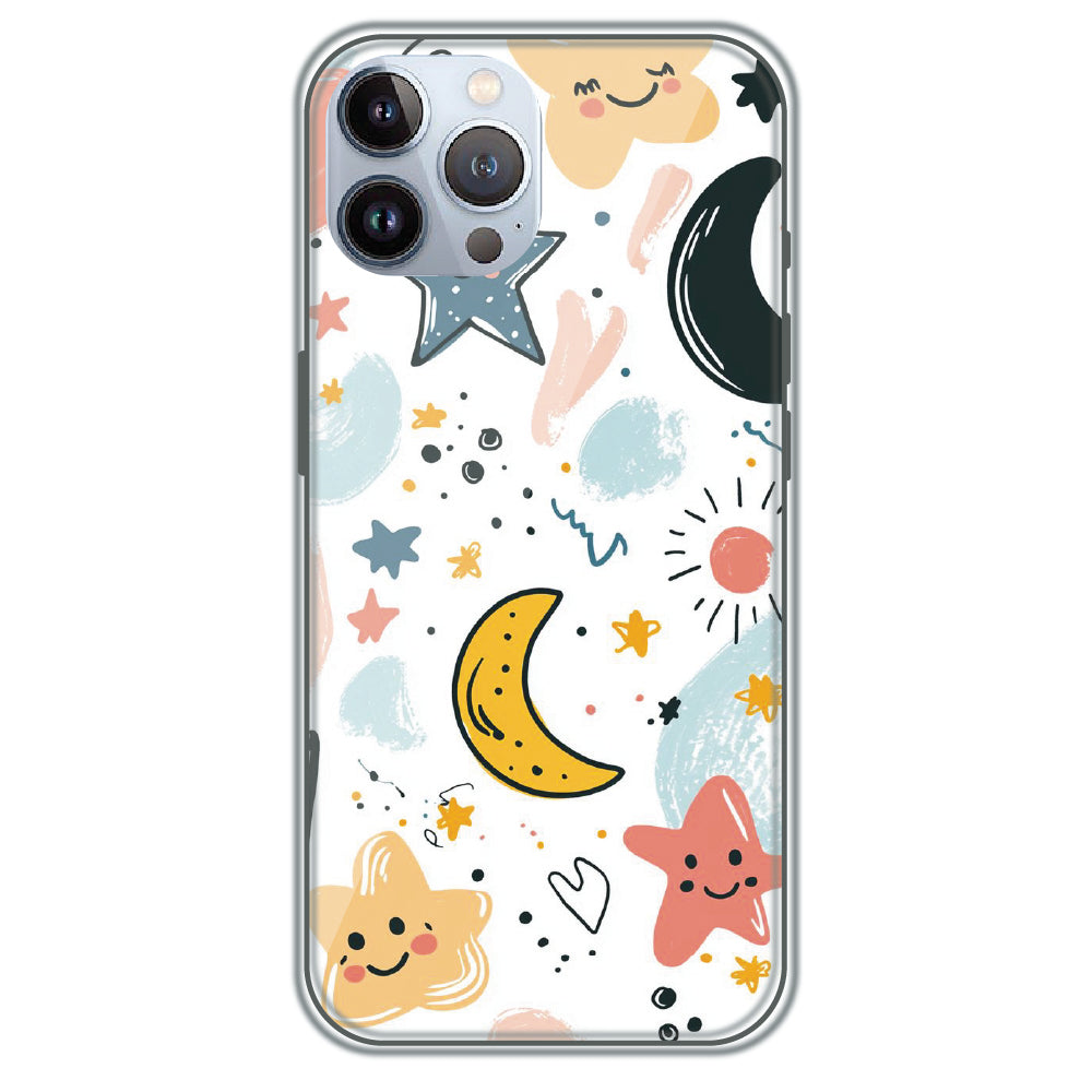 Starry Night Friends - Printed Silicone Case for Apple iPhone 12 Pro Max