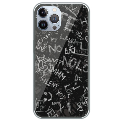 Urban Scribble Notes - Printed Silicone Case for Apple iPhone 12 Pro Max