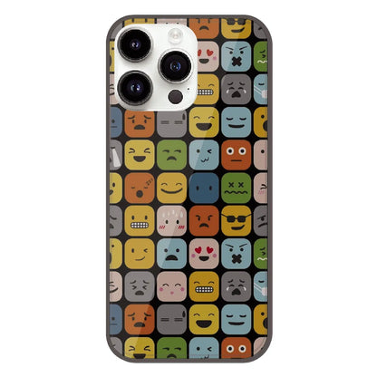 Colorful Expression Pattern - Printed Silicone Case For Apple iPhone 12 Pro Max