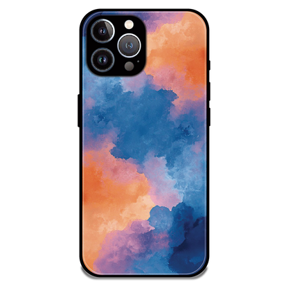 Abstract Pastel Cloud Geometry - Glossy Metal Silicone Case For Apple iPhone 12 Pro Max
