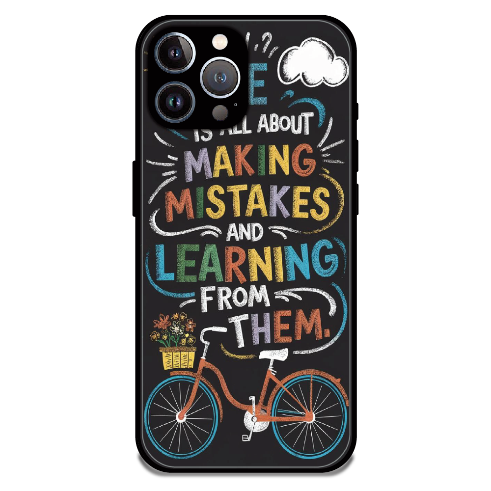 Motivational Quote Bicycle Art - Glossy Metal Silicone Case For Apple iPhone 12 Pro Max