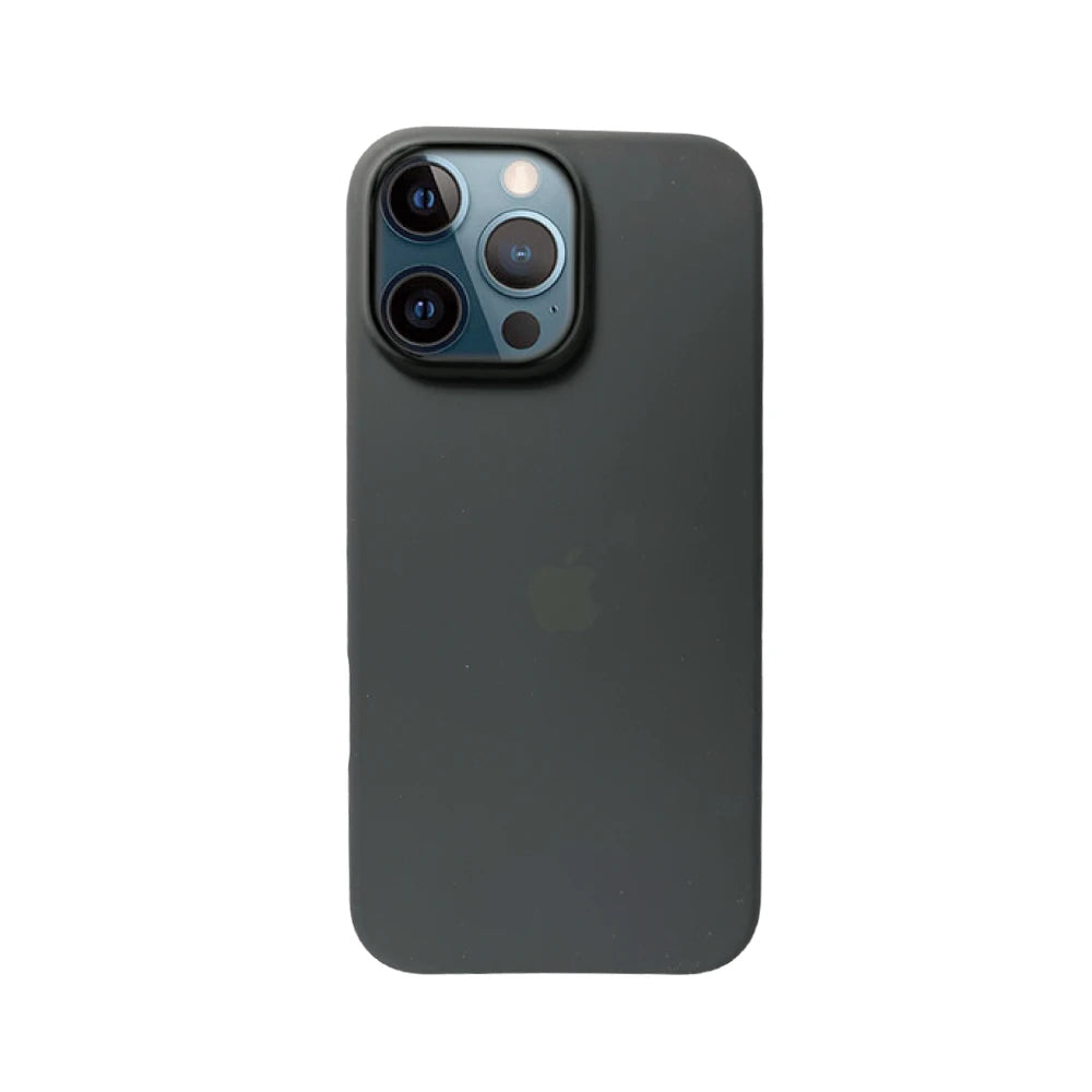 Black Liquid Silicone Case For Apple iPhone 12 Pro Max