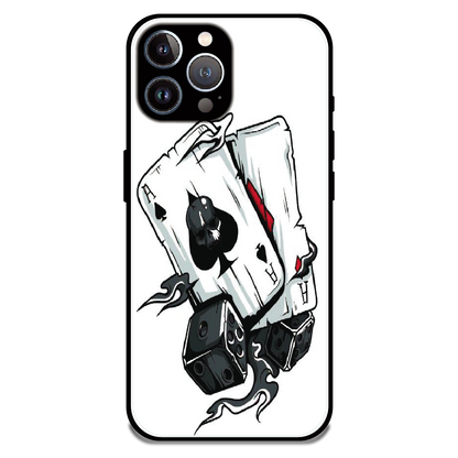 Aces & Dice - Glossy Metal Silicone Case For Apple iPhone 12 Pro Max