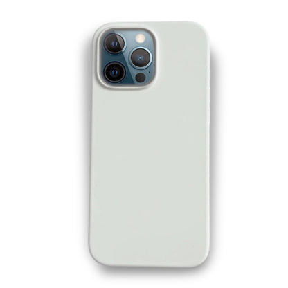 White Liquid Silicone Case For Apple iPhone Models