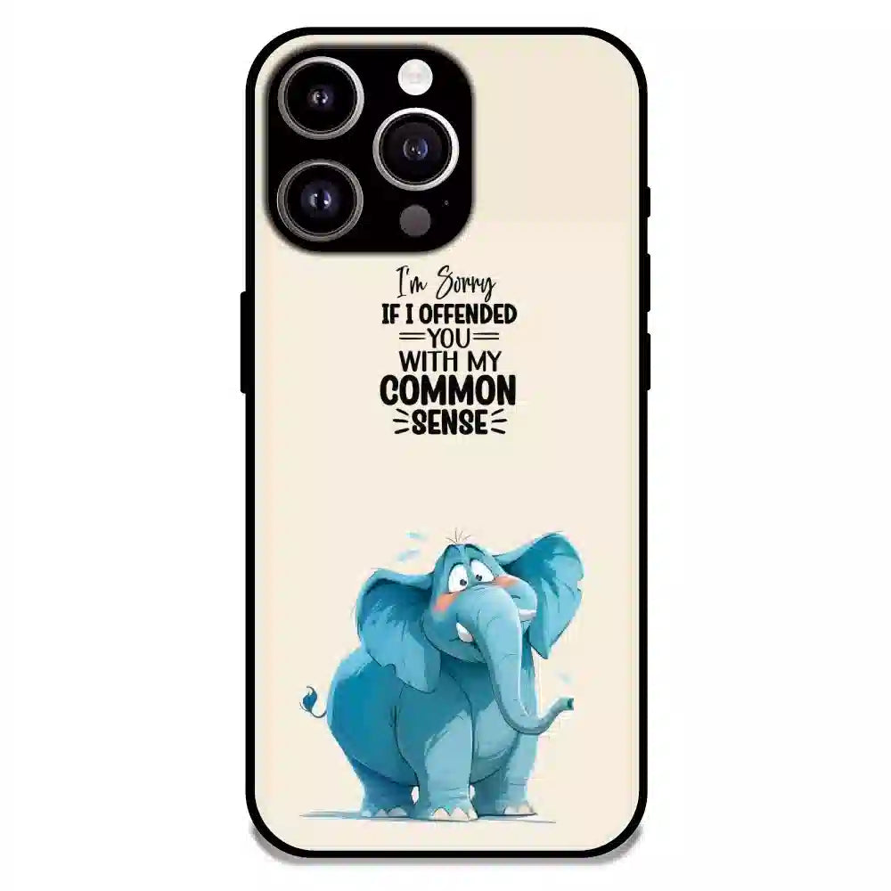Sarcastic Elephant Quote - Glossy Metal Silicone Case For Apple iPhone 12 Pro Max