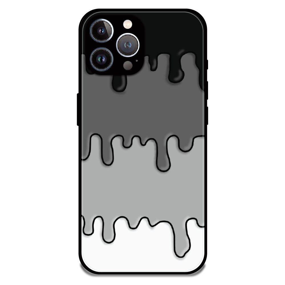 Smoky Drip Abstract - Glossy Metal Silicone Case For Apple iPhone 12 Pro Max