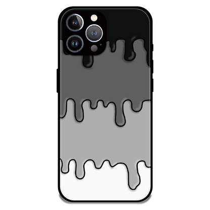 Smoky Drip Abstract - Glossy Metal Silicone Case For Apple iPhone 12 Pro Max