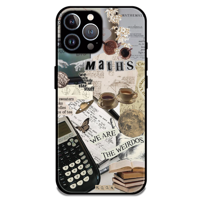 Study Vibes Maths - Glossy Metal Silicone Case For Apple iPhone 12 Pro Max