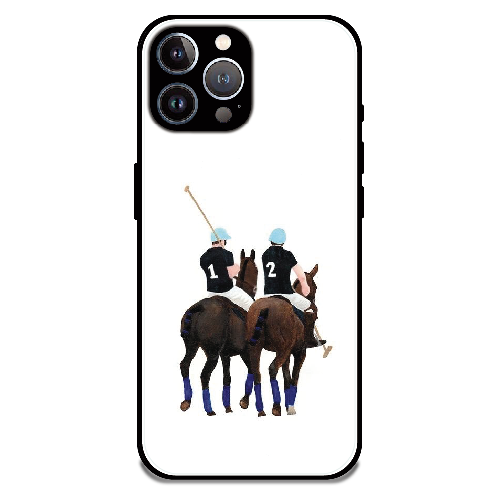 Polo Riders - Glossy Metal Silicone Case For Apple iPhone 12 Pro Max
