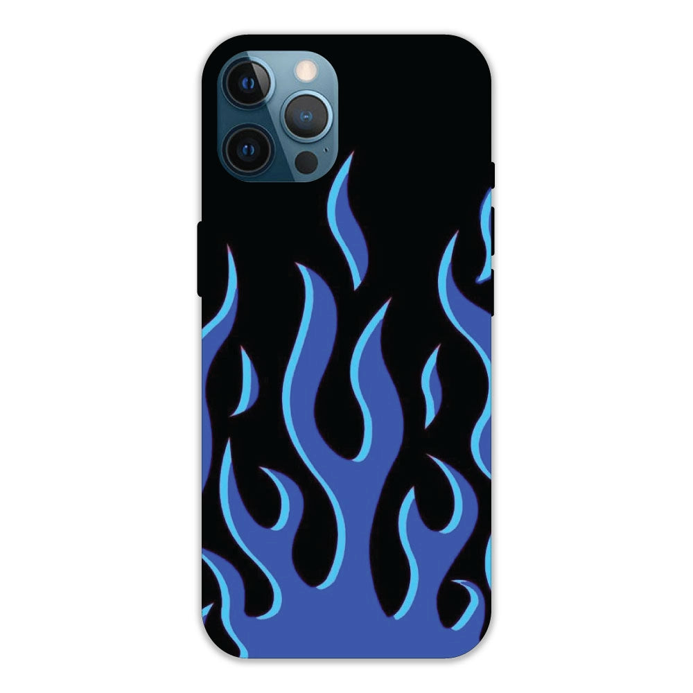 Blue Flames Hard Case For Apple iPhone 12 pro max Models