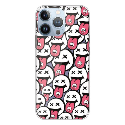 Funny Cartoon Faces - Printed Silicone Case For Apple iPhone 12 Pro Max