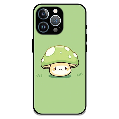 Cute Mushroom Character - Glossy Metal Silicone Case For Apple iPhone 12 Pro
