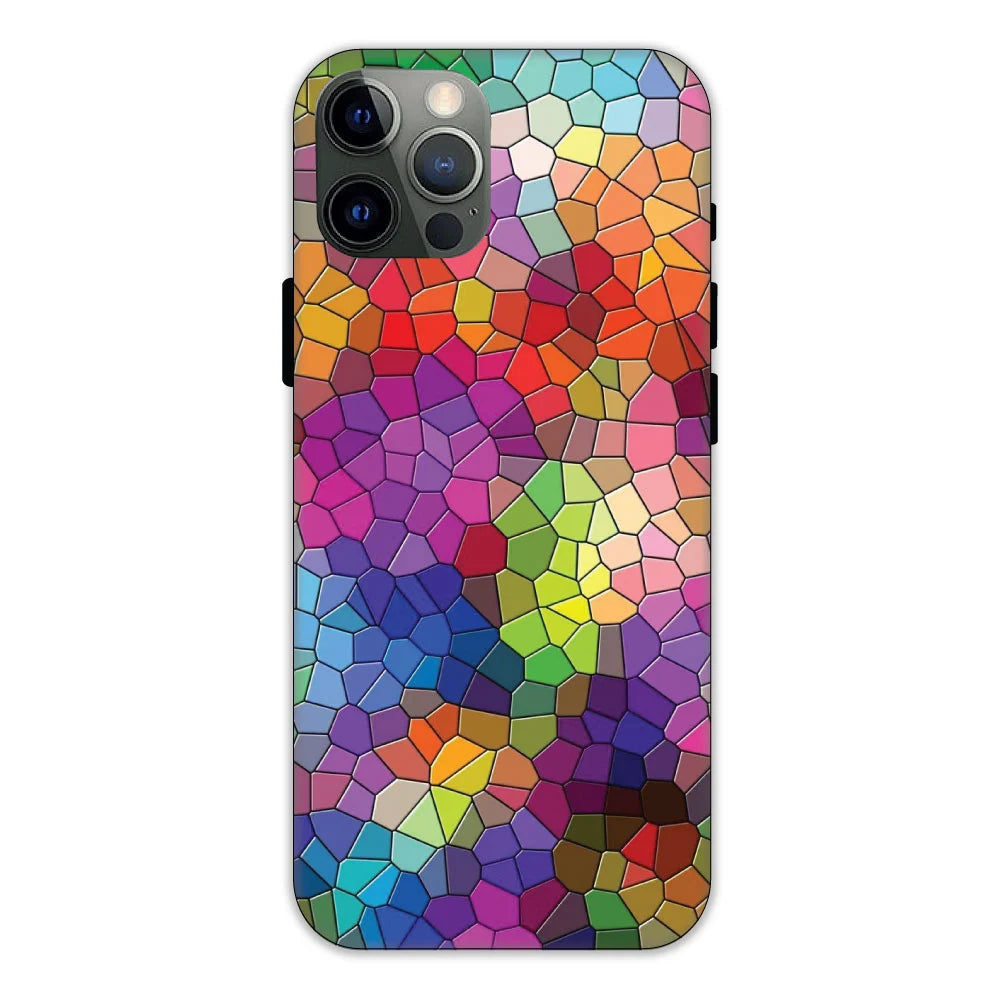 Rainbow Mosiac Hard Case Apple iPhone 12 Pro Models