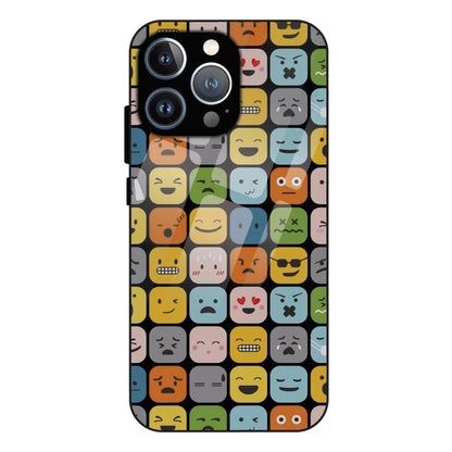 Colorful Expression Pattern - Glass Case For Apple iPhone 12 Pro