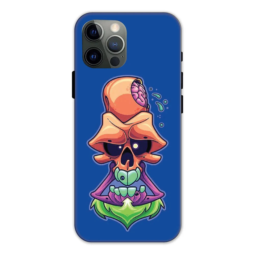 Psychedelic Skull Hard Case Apple iPhone 12 Pro Models