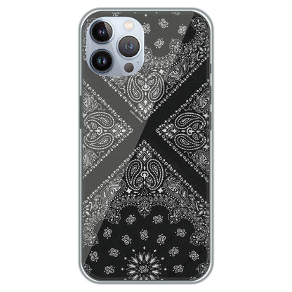 Black Bandana - Printed Silicone Case for Apple iPhone 12 Pro