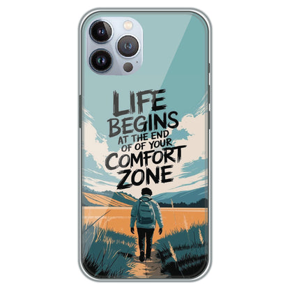 Comfort Zone Quote - Printed Silicone Case for Apple iPhone 12 Pro