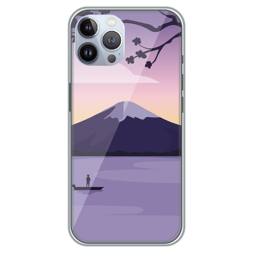 Fuji Twilight - Printed Silicone Case for Apple iPhone 12 Pro